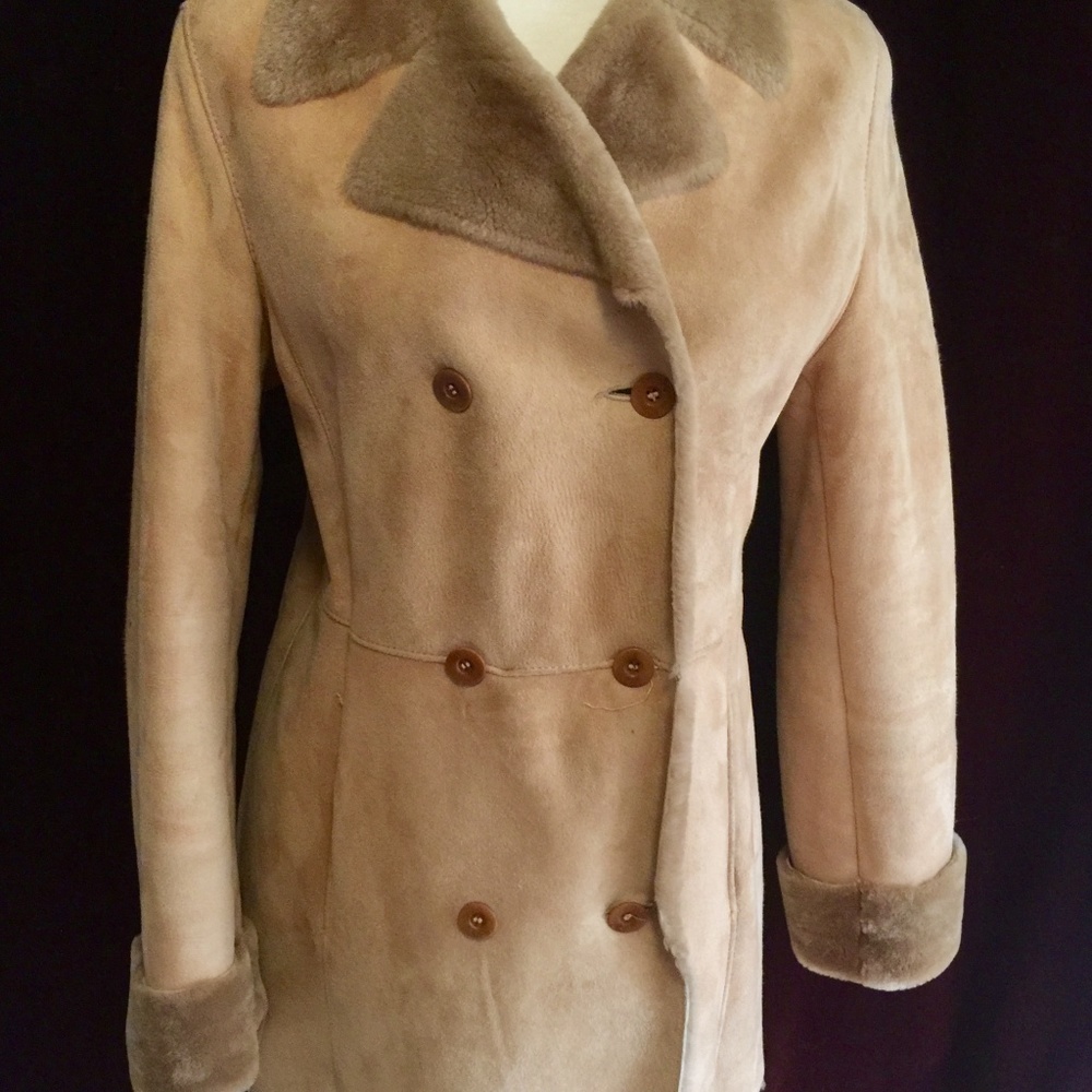 Brooks Brothers: Camel shearling coat
